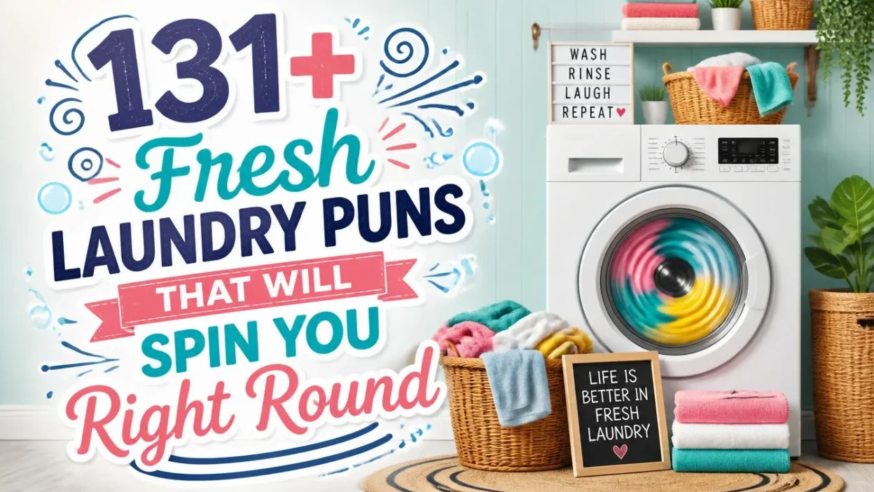 131+ Fresh Laundry Puns That Will Spin You Right Round 👕