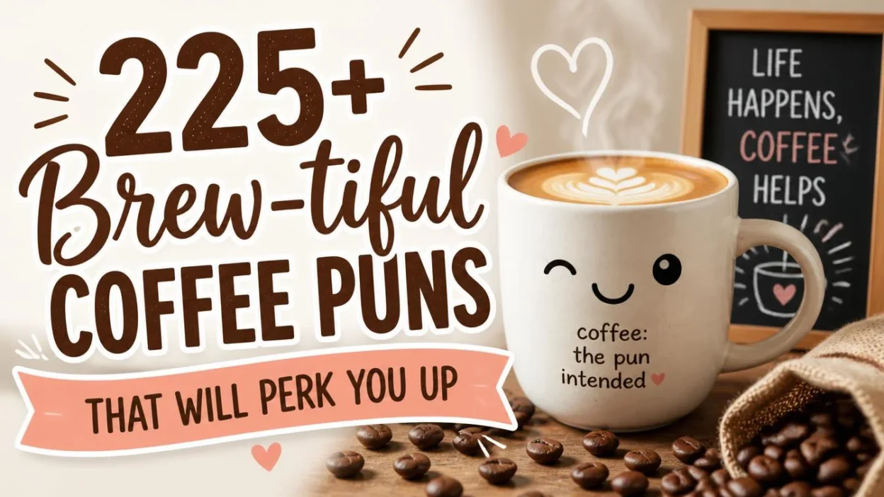 225+ Brew-tiful Coffee Puns That Will Perk You Up ☕