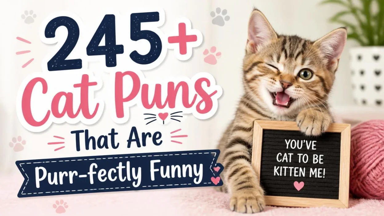 245+ Cat Puns That Are Purr-fectly Funny 🐱