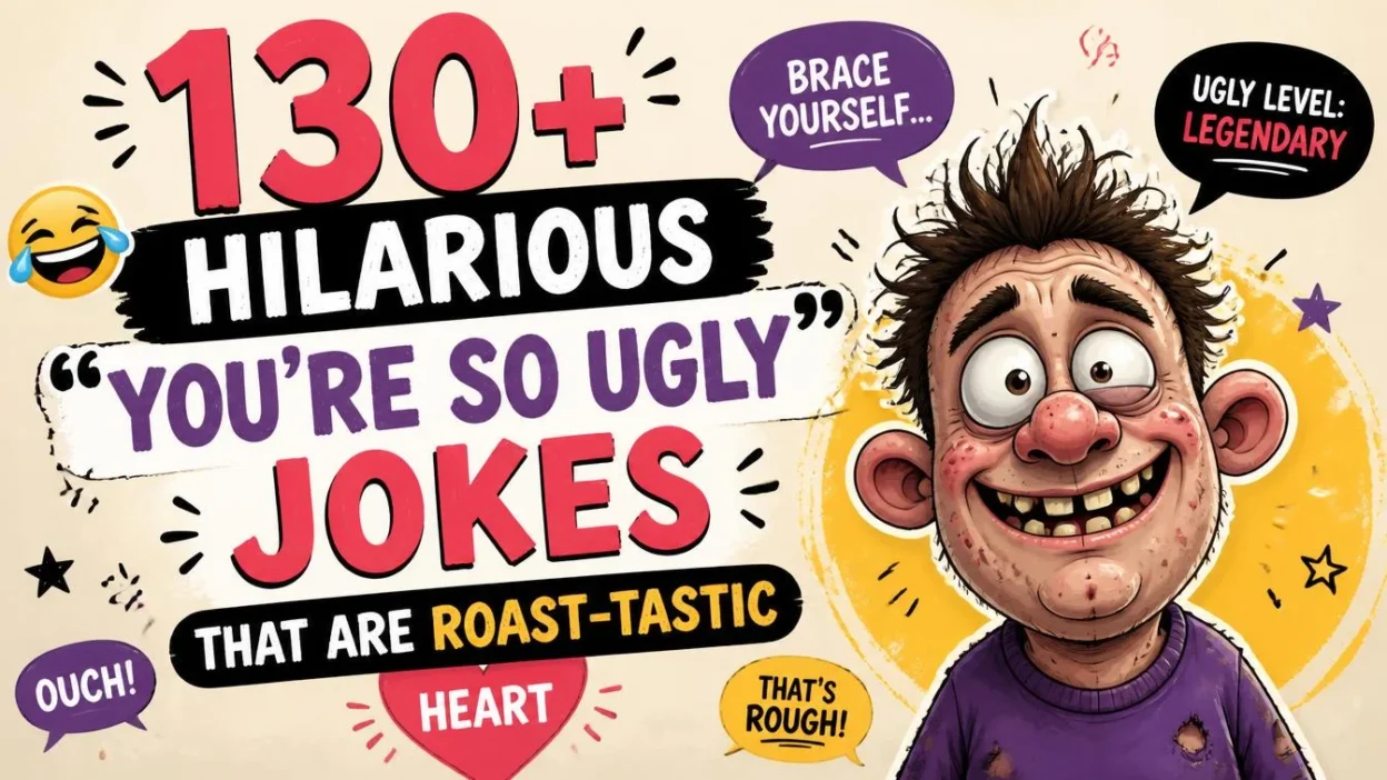 130+ Hilarious "You're So Ugly" Jokes That Are Roast-tastic 😂