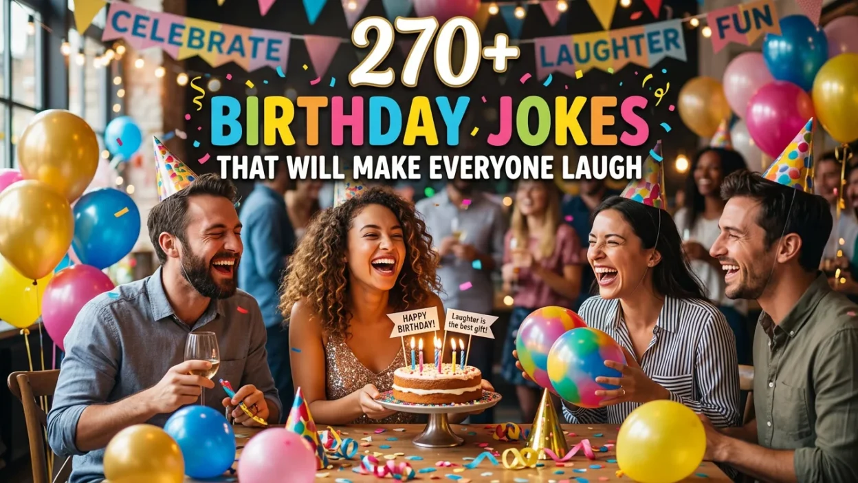 270+ Birthday Jokes That Will Make Everyone Laugh 🎂😂