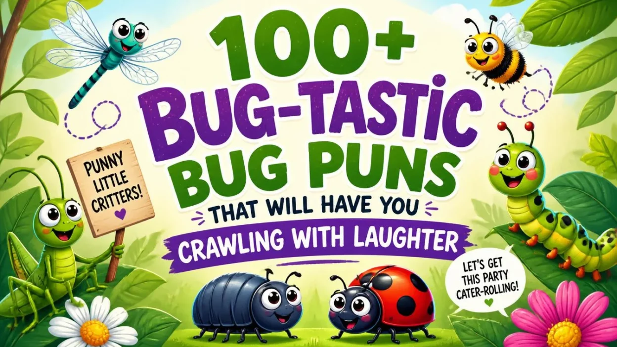 100+ Bug-tastic Bug Puns That Will Have You Crawling with Laughter 🐛