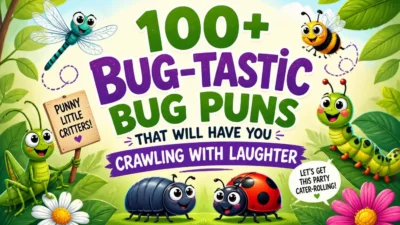 100+ Bug-tastic Bug Puns That Will Have You Crawling with Laughter 🐛